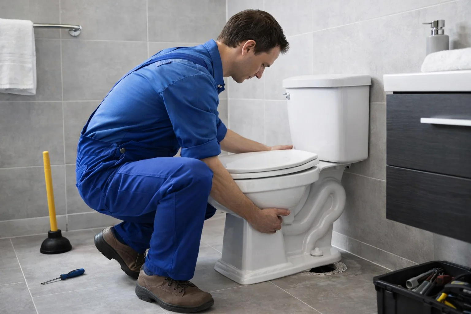 Toilet repair and installation in Amherstburg