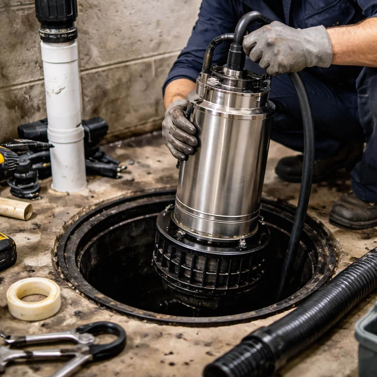 Sump pump installation Amherstburg